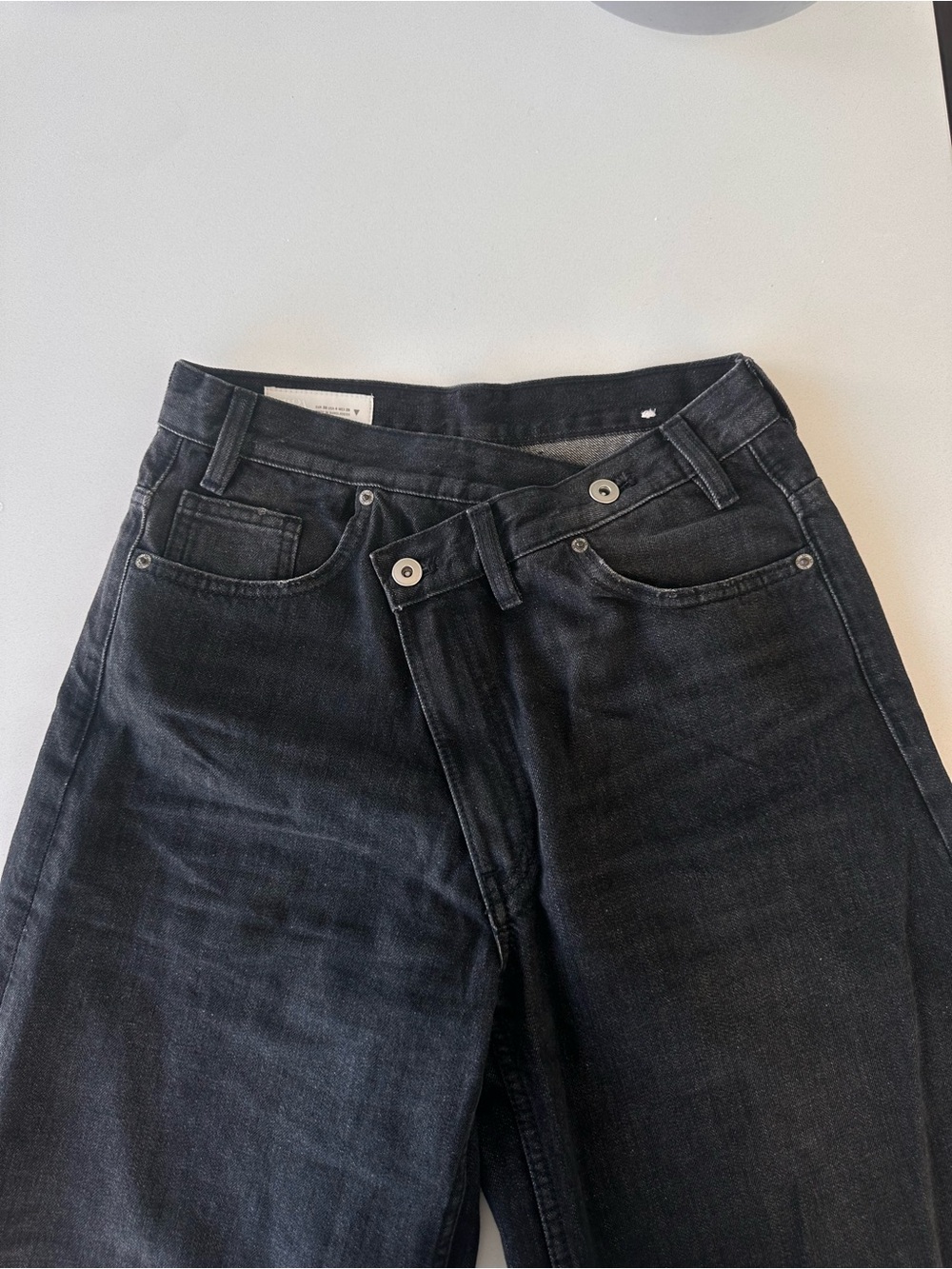 Zara TRF High Waist Crossover Wide Leg Jeans - Size 4 or